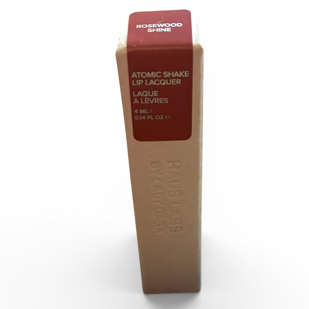 Haus Labs Atomic Shake Lip Lacquer Rosewood Shine Rare Lipstick 4mL NIB